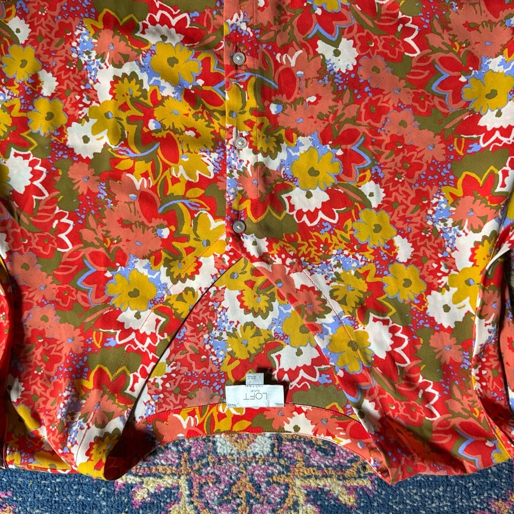 Colorful Floral Button Up - Picture 2 of 3